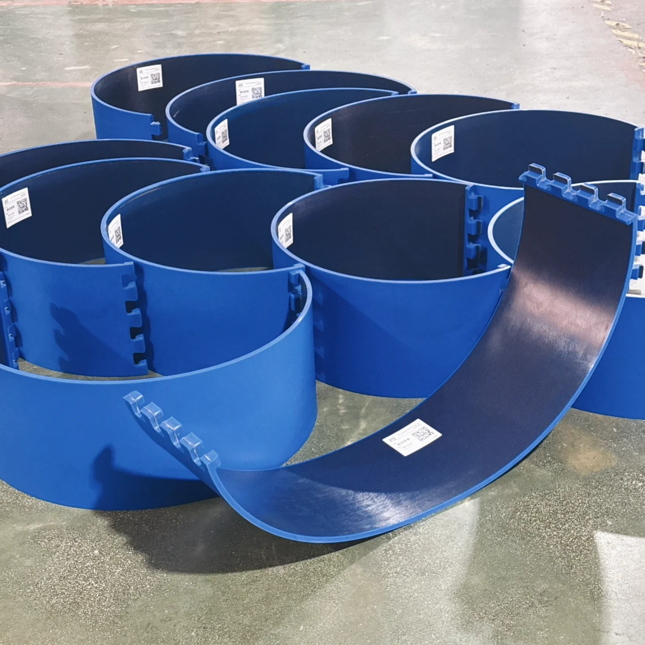 Blue JUNSHIDA TDI finger-lock polyurethane anvil cover set